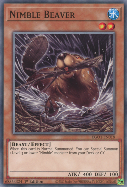 Yugioh Nimble Beaver / Common - EGO1-EN018 - 1st