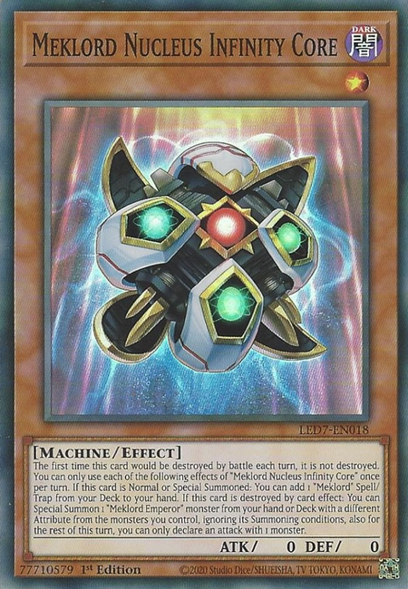 Yugioh Meklord Nucleus Infinity Core / Super - LED7-EN018 - 1st