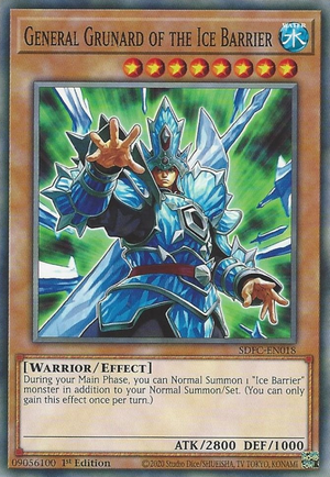 Yugioh General Grunard of the Ice Barrier / Common - SDFC-EN018 - 1st