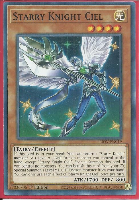 Yugioh Starry Knight Ciel / Common - LIOV-EN019 - 1st