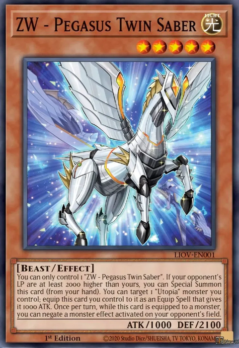 Yugioh ZW - Pegasus Twin Saber / Common - LIOV-EN001 - 1st