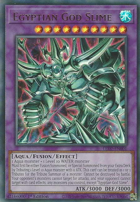 Yugioh Egyptian God Slime / Ultra - LED7-EN001 - 1st