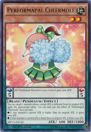 Yugioh Performapal Cheermole / Rare - NECH-EN001 - 1st/Unl