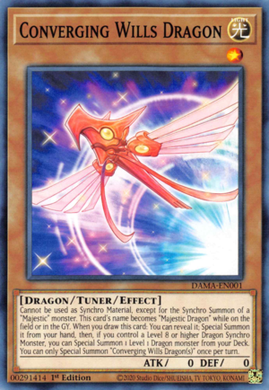 Yugioh Converging Wills Dragon / Common - DAMA-EN001 - 1st