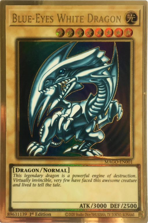 Yugioh Blue-Eyes White Dragon / Gold - MAGO-EN001 - 1st