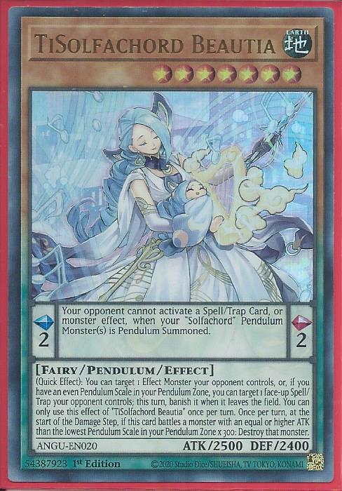 Yugioh TiSolfachord Beautia / Collectors - ANGU-EN020 - 1st