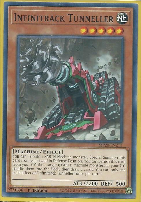 Yugioh Infinitrack Tunneller / Common - MP20-EN211- 1st