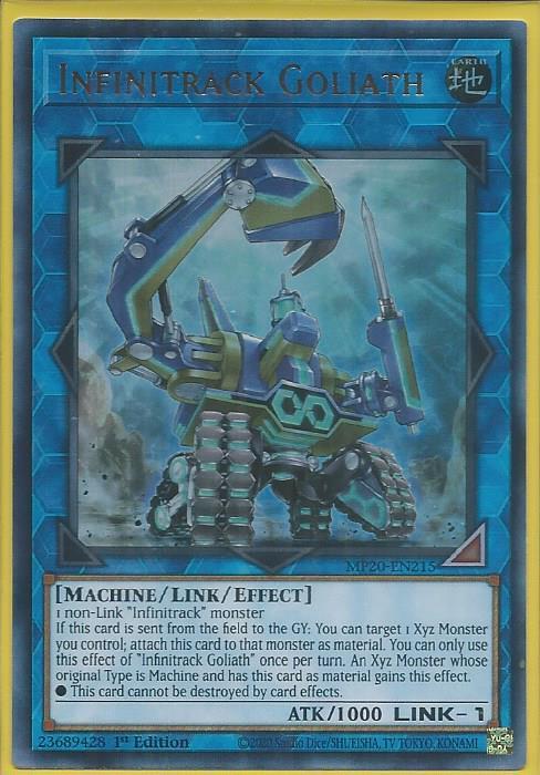 Yugioh Infinitrack Goliath / Ultra - MP20-EN215- 1st