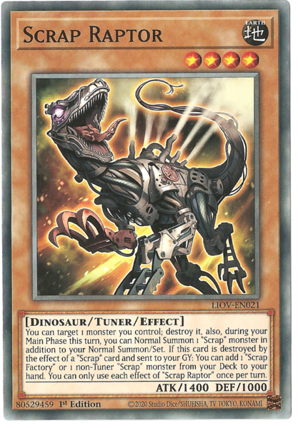 Yugioh Scrap Raptor / Common - LIOV-EN021 - 1st