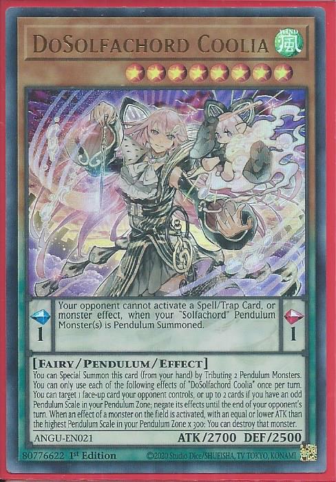 Yugioh DoSolfachord Coolia / Collectors - ANGU-EN021 - 1st