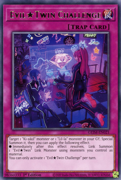 Yugioh Evil★Twin Challenge / Rare - GEIM-EN021 - 1st