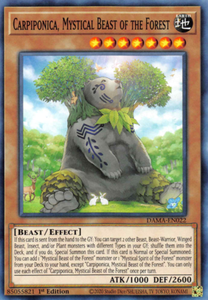 Yugioh Carpiponica, Mystical Beast of the Forest / Common - DAMA-EN022 - 1st