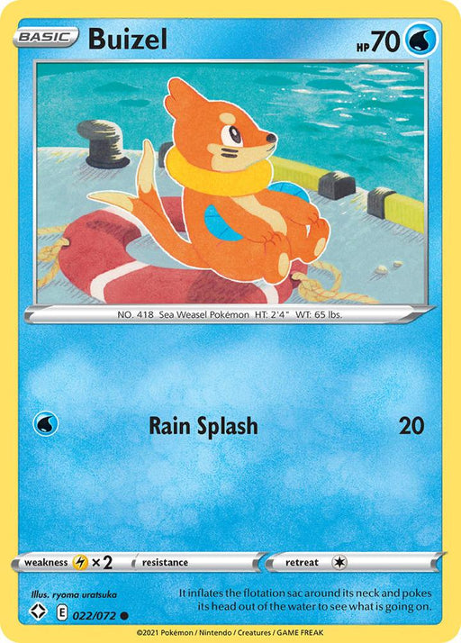 Pokemon Buizel - 022/072 - Shining Fates