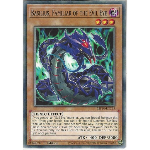 Yugioh Basilius, Familiar of the Evil Eye 