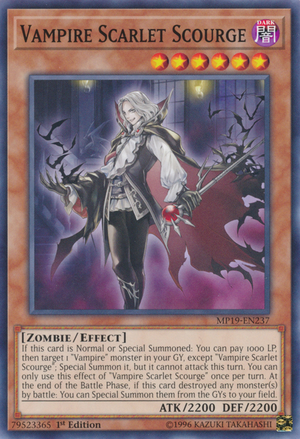 Yugioh Vampire Scarlet Scourge / Common - MP19-EN237 - 1st Media 0 of 0