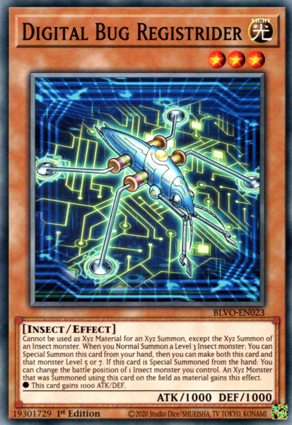 Yugioh Digital Bug Registrider / Common - BLVO-EN023 - 1st