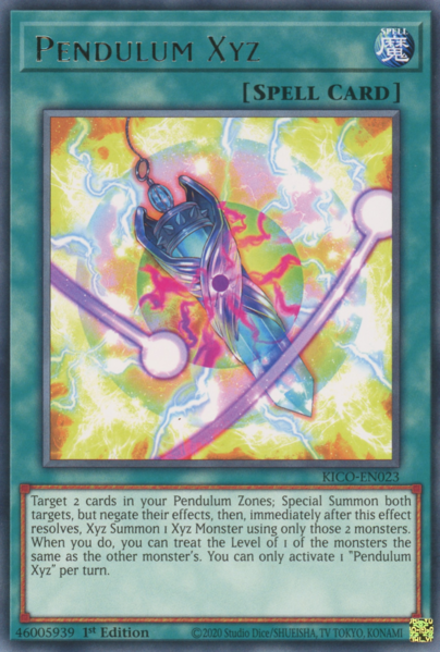 Yugioh Pendulum Xyz / Rare - KICO-EN023 - 1st