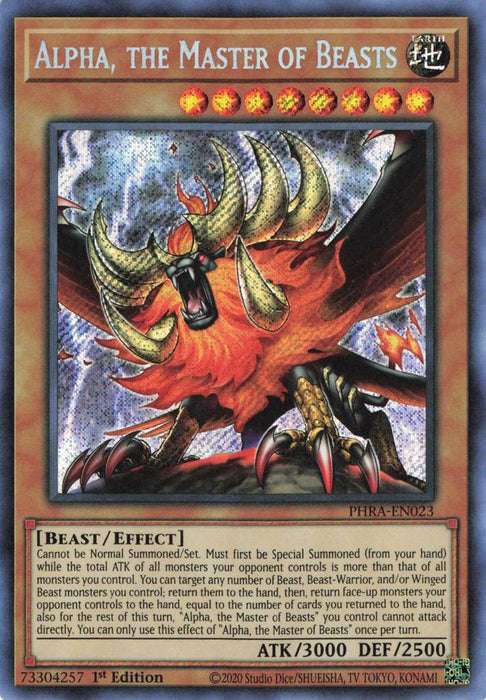 Yugioh Alpha, the Master of Beasts / Starlight - PHRA-EN023 - 1st