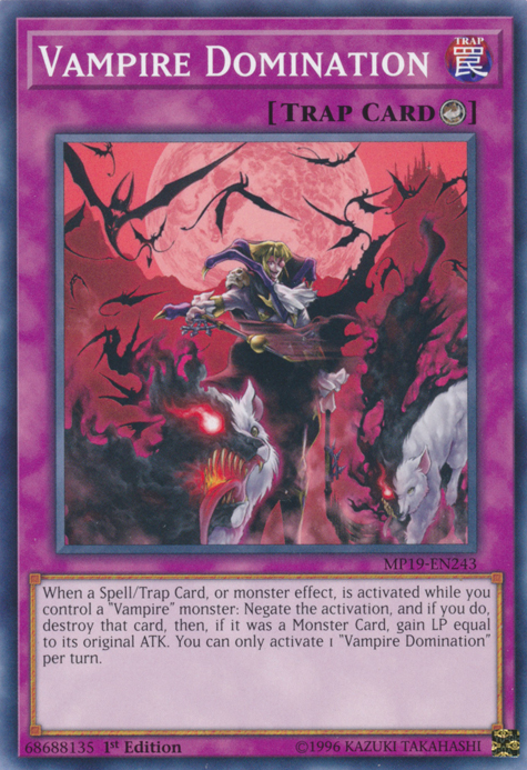 Yugioh Vampire Domination / Common - MP19-EN243 - 1st