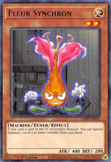 Yugioh! Fleur Synchron / Rare - LED8-EN031 - 1st