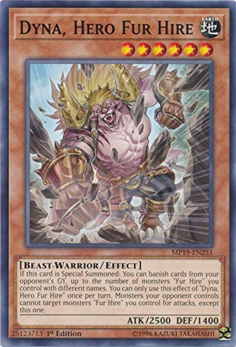 Yugioh Dyna, Hero Fur Hire / Common - MP19-EN251 - 1st