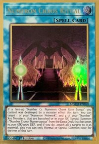 Yugioh! Numeron Chaos Ritual / Premium Gold - MGED-EN050 - 1st