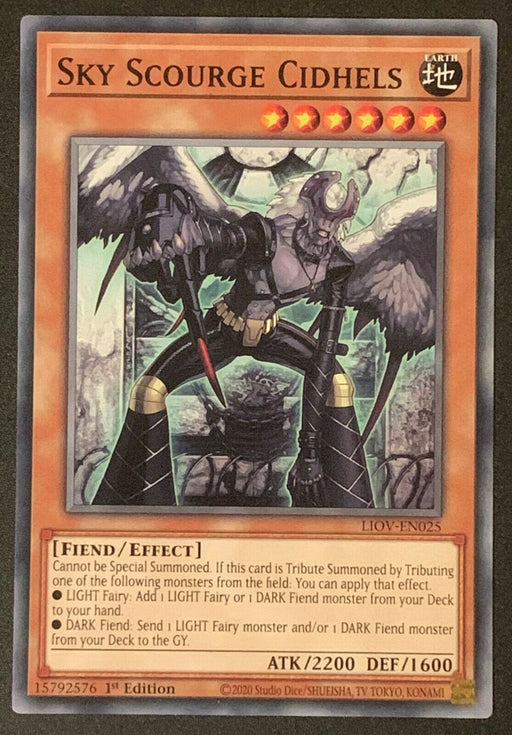 Yugioh Sky Scourge Cidhels / Common - LIOV-EN025 - 1st