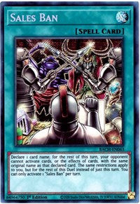 Yugioh! Sales Ban / Secret - BACH-EN063 - 1st