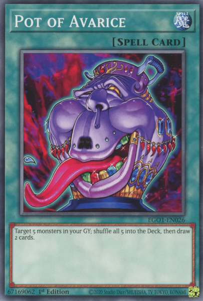 Yugioh Pot of Avarice / Common - EGO1-EN026 - 1st