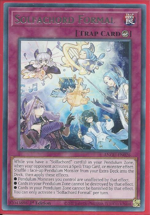 Yugioh Solfachord Formal / Rare - ANGU-EN026 - 1st