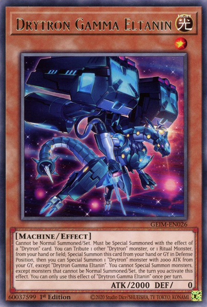 Yugioh Drytron Gamma Eltanin / Rare - GEIM-EN026 - 1st