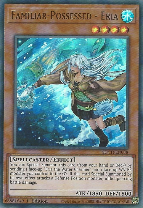 Yugioh Familiar-Possessed - Eria (alternate art) / Ultra - SDCH-EN038 - 1st