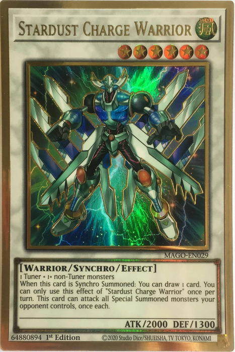 Yugioh Stardust Charge Warrior / Gold - MAGO-EN029 - 1st