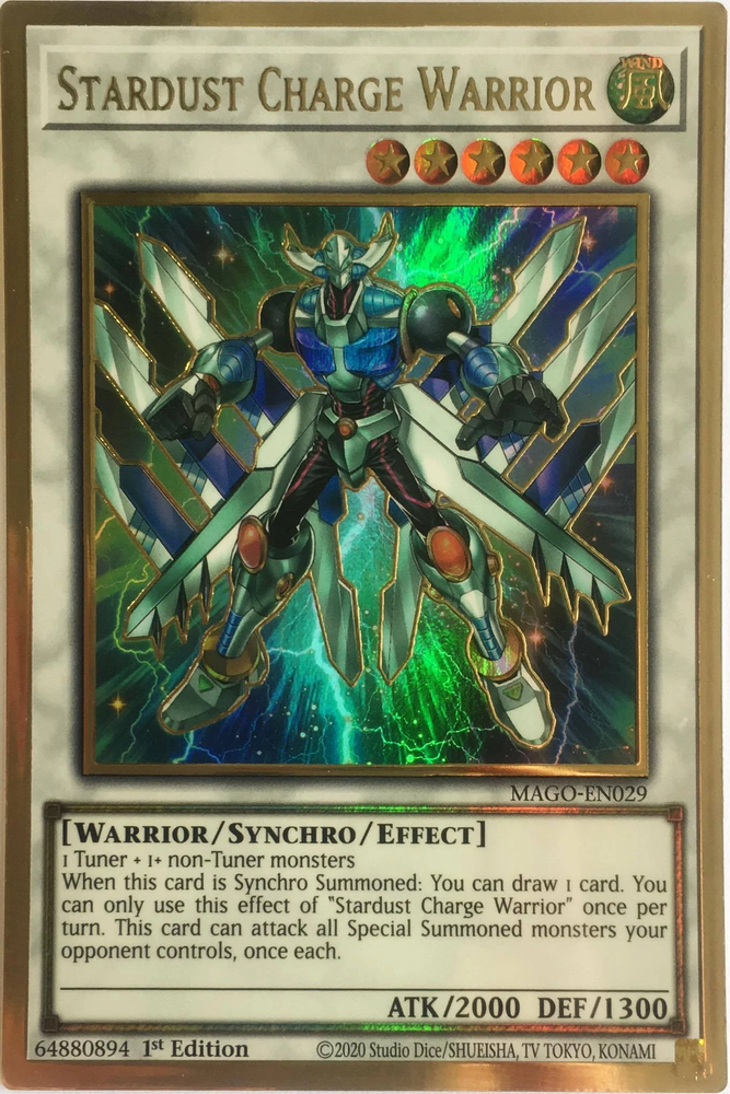 Yugioh Stardust Charge Warrior / Gold - MAGO-EN029 - 1st