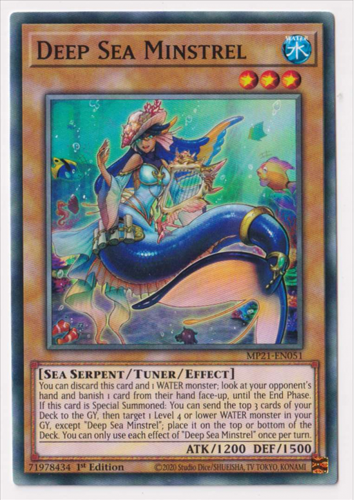 Yugioh!  Deep Sea Minstrel / Common - MP21-EN051 - 1st