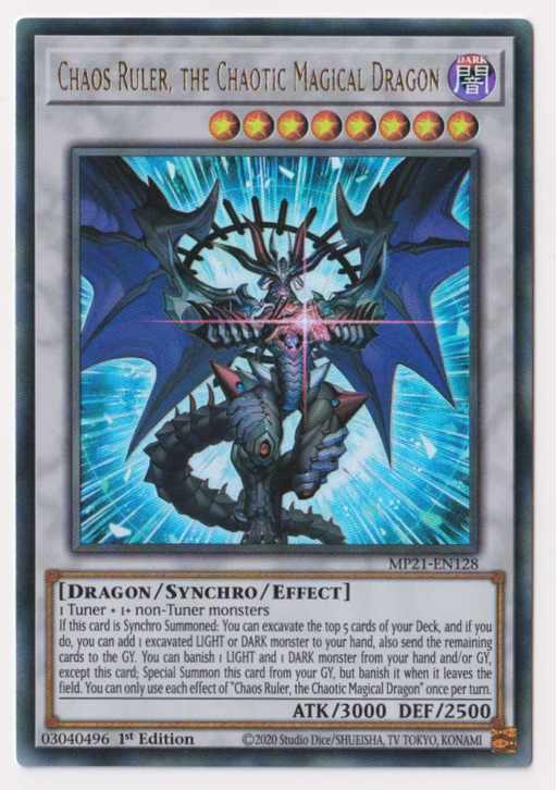 Yugioh! Chaos Ruler, the Chaotic Magical Dragon / Ultra - MP21-EN128 - 1st