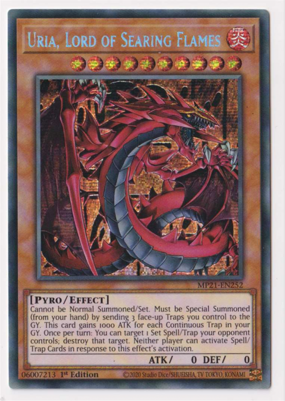 Yugioh! Uria, Lord of Searing Flames / Prismatic - MP21-EN252 - 1st