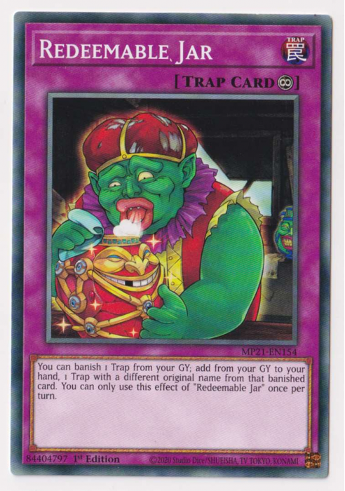 Yugioh! Redeemable Jar/ Common - MP21-EN154 - 1st