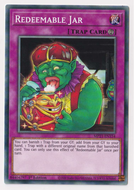 Yugioh! Redeemable Jar/ Common - MP21-EN154 - 1st