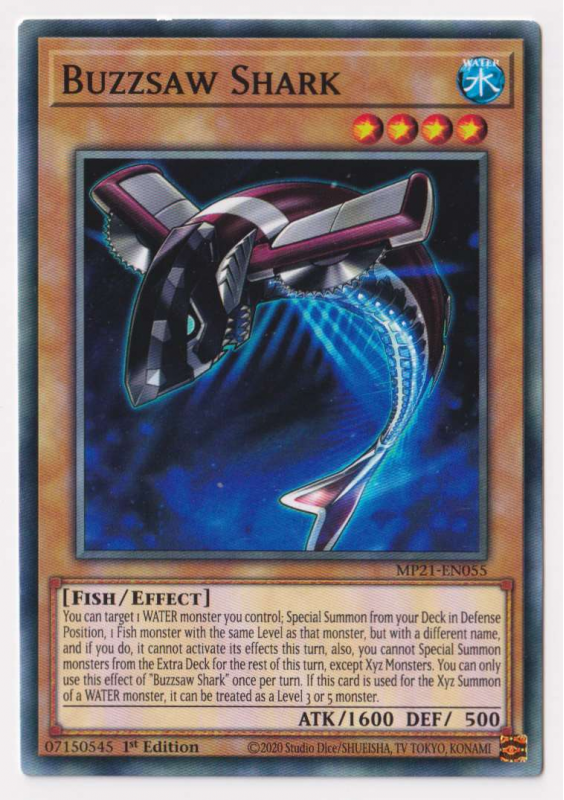 Yugioh! Buzzsaw Shark / Common - MP21-EN055 - 1st