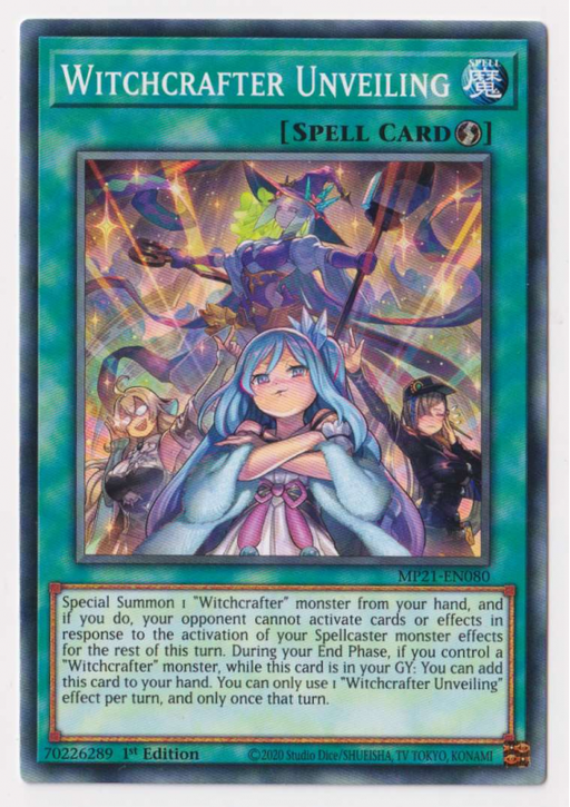 Yugioh! Witchcrafter Unveiling/ Common - MP21-EN080 - 1st