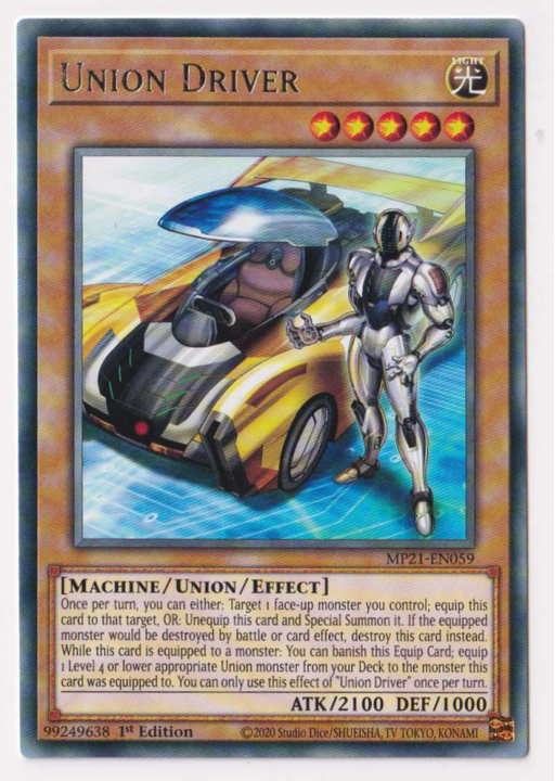 Yugioh! Union Driver / Rare - MP21-EN059 - 1st     