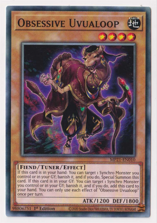 Yugioh! Obsessive Uvualoop / Common - MP21-EN010 - 1st