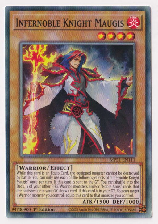 Yugioh! Infernoble Knight Maugis / Common - MP21-EN111 - 1st     