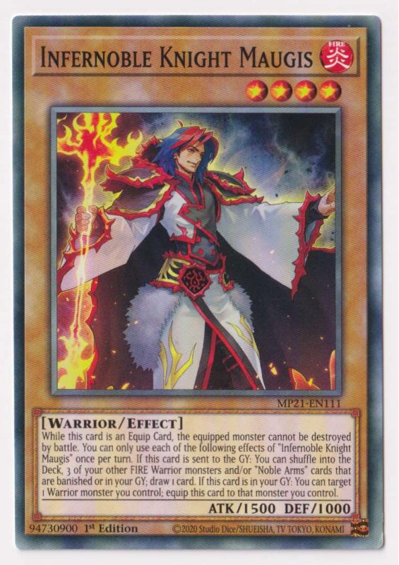 Yugioh! Infernoble Knight Maugis / Common - MP21-EN111 - 1st     