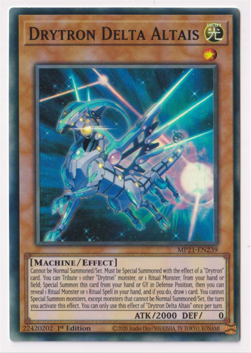 Yugioh! Drytron Delta Altais / Super - MP21-EN239 - 1st