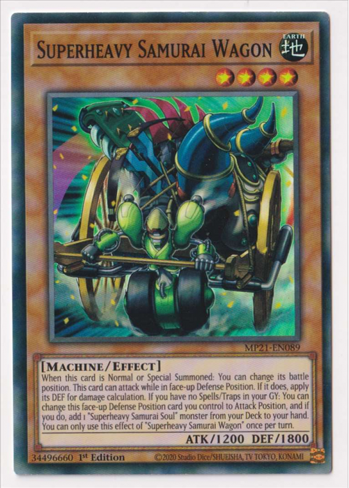 Yugioh! Superheavy Samurai Wagon / Super - MP21-EN089 - 1st     