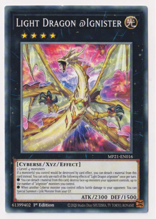 Yugioh! Light Dragon @Ignister / Common - MP21-EN016 - 1st