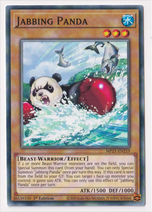 Yugioh! Jabbing Panda/ Common - MP21-EN219 - 1st     