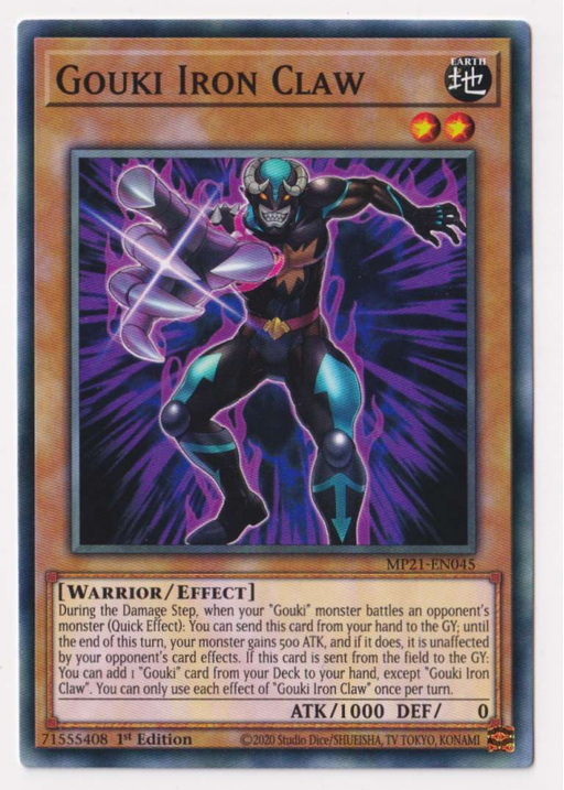 Yugioh! Gouki Iron Claw / Common - MP21-EN045 - 1st     